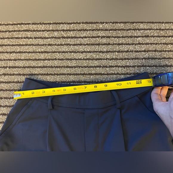 Halara Navy Wide Leg Pants Pleated Trousers Size S - Picture 8 of 10